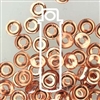 Czech Glass- O Bead- ROSALINE CAPRI GOLD