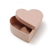 Paper Mache Heart Shaped Box - 4" W x 2" H