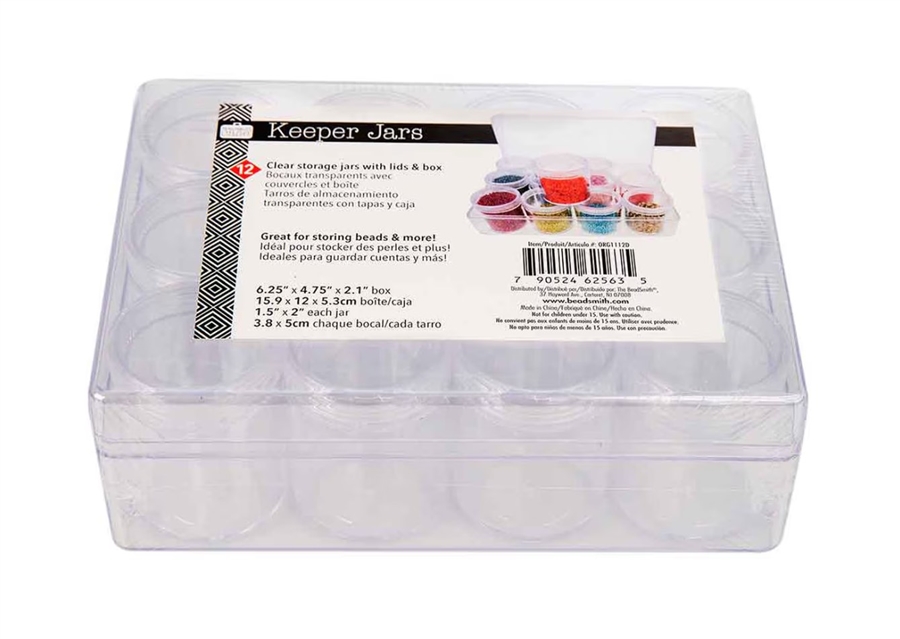 12 Screw top jar storage container