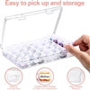 28 Compartment Flip top Storage Container - Connected rows of 4
