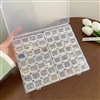 56 Compartment Flip top Storage Container - Rows of 4