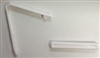 White Plastic Barrette Blanks 2"