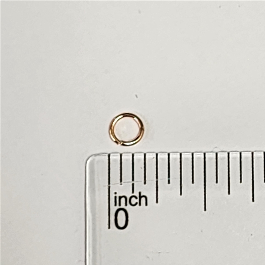 4mm, 21 gauge, Open Jump Ring - Rose Gold Plated