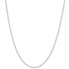 1.2mm Silver Plated Ball Chain Finished Necklace