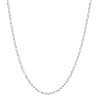 1.2mm Silver Plated Ball Chain Finished Necklace