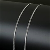 .6mm Curb Silver Plated Finished Necklace Chain