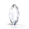Preciosa Crystal  4 x 2mm Navette Flat Back MAXIMA - Crystal