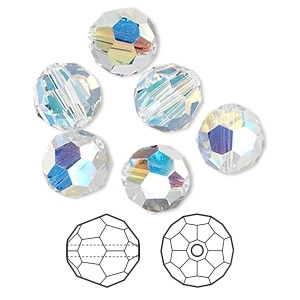 Preciosa - 12mm Rounds - Crystal AB