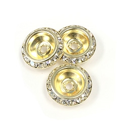 Preciosa Crystal Shrags - 16mm - Gold/Crystal