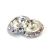 Preciosa Crystal Shrags - 20mm - Silver/Crystal AB