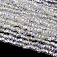 6/0 Preciosa Czech Seed Bead- Crystal AB Silver Lined (78109)