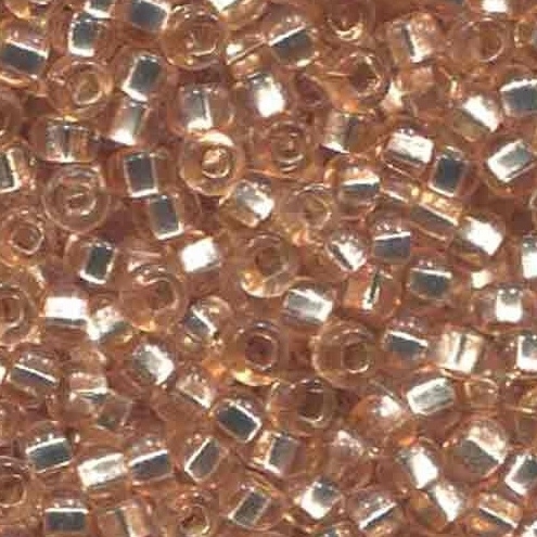 6/0 Preciosa Czech Seed Bead- Champagne Silver Lined (08288)