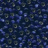 6/0 Preciosa Czech Seed Bead- Cobalt Silver Lined (37100)