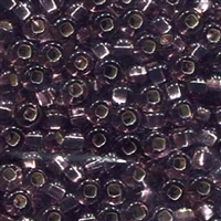 6/0 Preciosa Czech Seed Bead- Light Amethyst Silver Lined (27010)