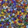 6/0 Preciosa Czech Seed Bead- Matte Transparent Mix