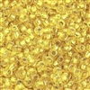 6/0 Preciosa Czech Seed Bead- Yellow Silver Lined