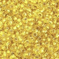 6/0 Preciosa Czech Seed Bead- Yellow Silver Lined (87010)