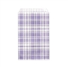 Printed Flat Paper Shopping Bags - Lavender Plaid