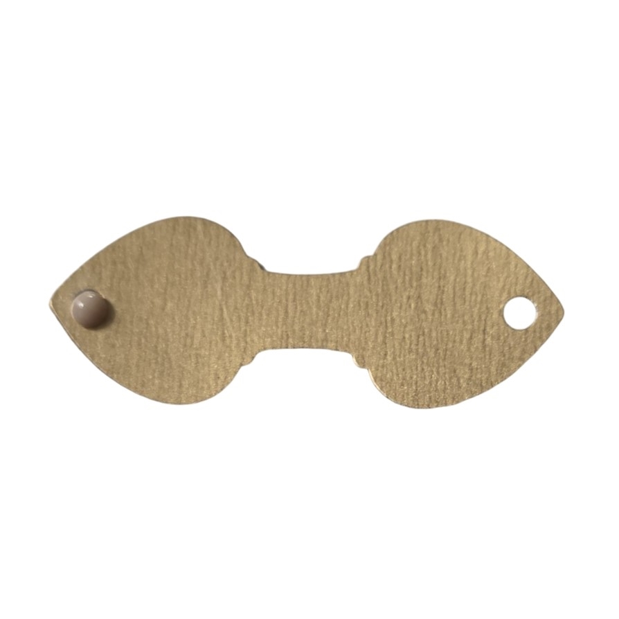 Plastic Snap Price Tags - Gold