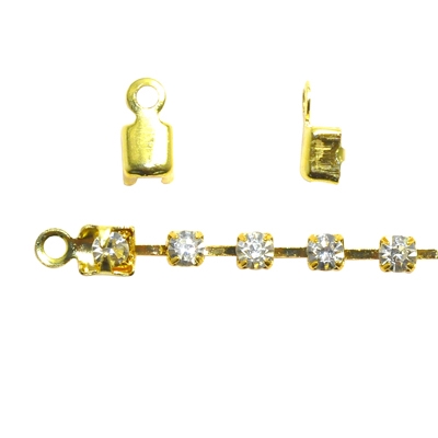 Economy Rhinestone Cup Chain Ends- 12ss