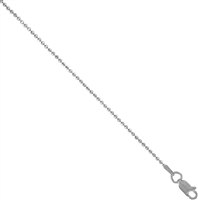 1.5mm Box Rhodium Plated Finished Necklace Chain