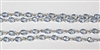 4mm Faceted Round Rosary Chain- Light Sapphire