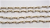 4mm Glass Pearl Rosary Chain- White/Gold