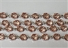 6mm Faceted Round Rosary Chain- Light Rose