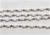 3mm Square Rosary Chain- White Alabaster