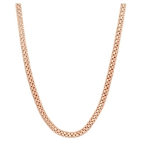 3mm Rose Gold Popcorn Chain - 16"