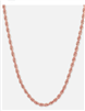 4mm Rose gold Rope Necklace chain - 16"
