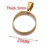 Resin Frames - Gold - Circle