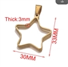 Resin Frames - Gold - Star