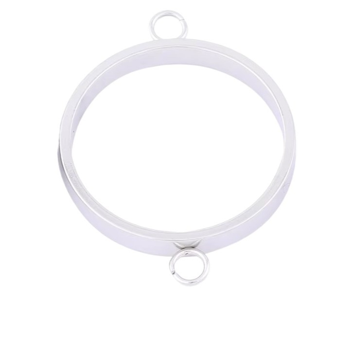 Resin Frames - Silver - 18mm 2 Ring Connector