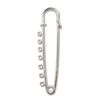 Safety Pin With 7 Loops