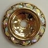 Small Schrag-15mm-CRYSTAL AB/GOLD