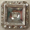 Square Schrag-20mm-CRYSTAL/SILVER