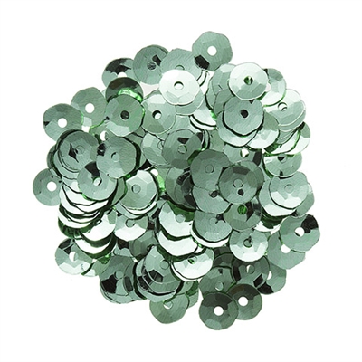 DariceÂ® Mint Green Sequins: 5 millimeters, 5 grams