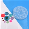 Faceted Round Cabochon Silicone Mold