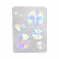 Silicone Holographic Circles Earring/Dangle Mold