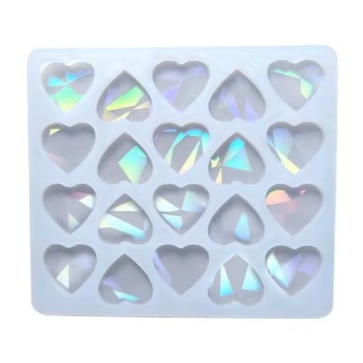 Silicone Holographic Mini Heart Mold