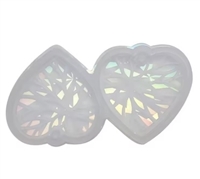 Silicone Holographic Heart Pendant/Charm Mold