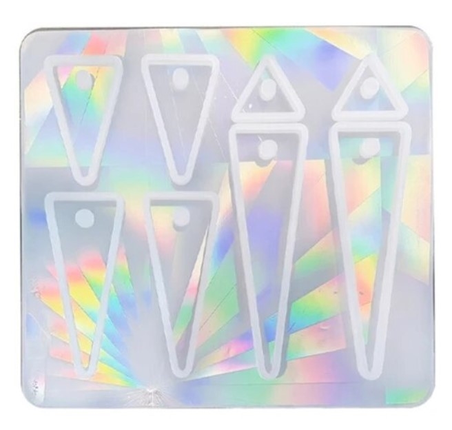Silicone Holographic Spike Earring Mold