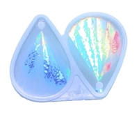 Silicone Holographic Teardrop Earring Mold