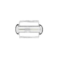 Sterling Silver Tube Clasp with Bar- 15mm