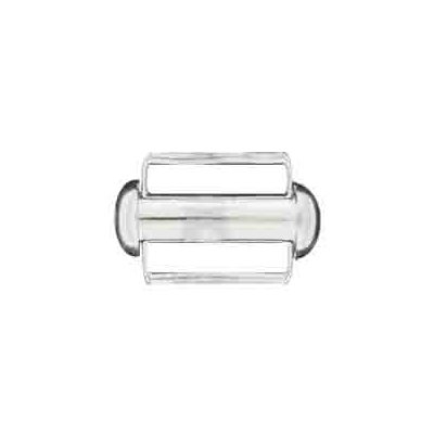 Sterling Silver Tube Clasp with Bar- 15mm