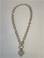 Sterling Silver Tiffany Style Necklace - Large Link