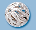 Sterling Silver Open Filigree Bead - 5mm - 1mm Hole Size