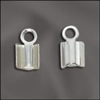 Sterling Silver Fold Over Cord Ends - 5mm