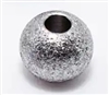 Stainless Steel Frosted Round Bead-6mm